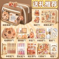 Hộp đựng bút chì Kapibala, hộp văn phòng phẩm dung tích lớn, hộp bút chì cho bé gái, chống bụi bẩn, lớp 1-6