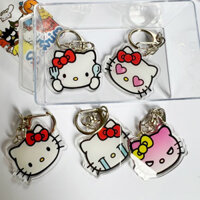 Hộp Đựng Bút Chì Mặt Dây Chuyền Nhỏ Mèo kitty Trang Sức Mặt Dây Chuyền Nhỏ Móc Khóa Học Túi Acrylic Phụ Kiện Dễ Thương Cẩn Thận Chọn