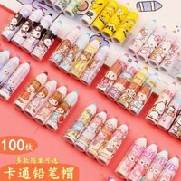 Hộp đựng bút chì, mũ bút chì, học sinh tiểu học, phiên bản hoạt hình Hàn Quốc, bảo vệ bút chì, hộp đựng bút chì dễ thương cho bé gái