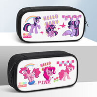 Hộp đựng bút chì My Little Pony dành cho sinh viên Hộp đựng văn phòng phẩm dễ thương Hộp đựng bút chì Canvas Hộp đựng bút chì ba lớp