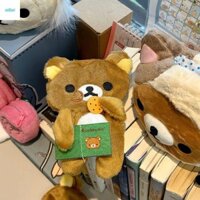 Hộp đựng bút chì Rilakkuma PHONG CÁCH, Bộ lưu trữ máy tính để bàn ngoại vi Anime Túi bút chì sang trọng, Trẻ em học sinh Kawaii Ví nhỏ Ví đựng tiền xu Thư giãn Túi đựng bút gấu Đồ dùng học tập