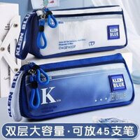 Hộp đựng bút chì thể tích dành cho nam sinh Klein hộp đựng văn phòng phẩm đa năng bằng vải bạt cấp 2 và cấp 3 có giá trị cao cho học sinh