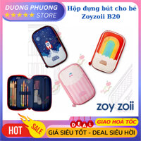 Hộp đựng bút cho bé Zoyzoii chính hãng bằng vải nhiều ngăn mã B20