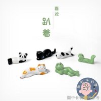 [Hộp đựng bút cọ] [Bốn kho báu của nghiên cứu] Mô phỏng động vật nhỏ Hộp đựng bút sáng tạo Hộp đựng bút bằng gốm Bàn học Con lắc mèo Thỏ chó Ếch Vịt