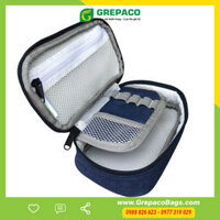 Hộp Đựng Bút Đa Năng Grepaco Bằng Vải Bố Canvas Tote Đẹp Nhiều Ngăn Dạng Túi Đựng Dụng Cụ Đồ Dùng Học Tập Học Sinh, Sinh Viên, Đồ Cá Nhân Văn Phòng Kiểu Cute Chống Xước, Chống Nước  Hàng Chính Hãng - Xanh Navy