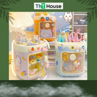 Hộp đựng bút để bàn, Hộp đựng đồ makeup chất liệu nhựa cao cấp hình mũi lợn ngộ nghĩnh đáng iu GDK1163