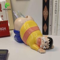 Hộp đựng bút để bàn ORNOOU, Đồ trang trí mông hổ béo Hộp đựng bút chì, Đồ dùng học tập Phim hoạt hình Doremon Bút đứng Văn phòng phẩm Tổ chức văn phòng tại nhà