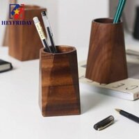 Hộp đựng bút gỗ óc chó NOVAFLUX, Hộp bút chì lưu trữ tối giản cổ điển, Hộp đựng bàn đa chức năng di động dung tích lớn kiểu cổ điển Phòng tắm