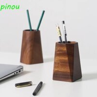 Hộp đựng bút gỗ óc chó DÀIQIYING, Hộp bút chì lưu trữ tối giản cổ điển, Công suất lớn sáng tạo Di động đa chức năng Bàn sắp xếp nồi nhà bếp