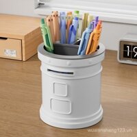 Hộp đựng bút hình hộp thư, hộp đựng bút để bàn, dung tích lưu trữ văn phòng phẩm, quà tặng logo tùy chỉnh