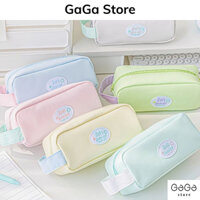 Hộp đựng bút vải phối màu cute dung tích lớn tối giản dành cho học sinh , sinh viên , túi để đồ make up PKV021 gagastore