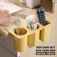 Hộp Đựng Bút Viết Dán Cạnh Bàn Tiện Lợi Thiết Bị Văn Phòng Phẩm Thông Minh 133 - hồng