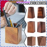 Hộp đựng bút WISHAWEO, Hộp đựng bút di động dung tích lớn, Thùng đựng đồ để bàn bằng gỗ Quà tặng học sinh