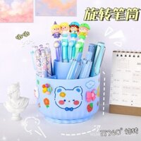 Hộp đựng bút xoay 360 độ Hộp đựng bút học sinh hộp đựng bút đa năng sáng tạo để bàn