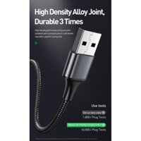 Hộp đựng cáp baseus kèm cáp sạc 3 đầu 3 in 1 cho IPhone Micro Type C trên ô tô - Zin hãng