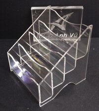 Hộp đựng card visit danh thiếp 4 ngăn mica trong để bàn