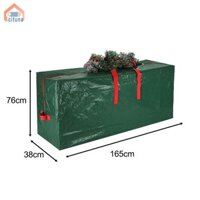 Hộp đựng cây thông Noel có tay cầm và dây kéo màu xanh lá cây