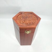 HỘP ĐỰNG CHÈ 3 ÔNG TAM ĐA GỖ HƯƠNG CAO CẤP - HÀNG THẬT ẢNH THẬT