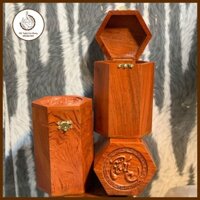 HỘP Đựng Chè Chữ Phúc, Gỗ Hương
