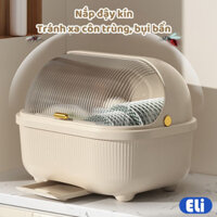 Hộp đựng chén bát đĩa có nắp đậy, tủ bếp chống côn trùng, bụi bẩn, giá đựng bát đũa thoát nước ngăn ẩm mốc thông minh