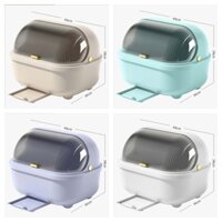 Hộp đựng chén bát đĩa có nắp đậy chống côn trùng, bụi bẩn size 44x30x31.5 cm