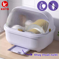 Hộp đựng chén bát đĩa có nắp đậy TOKO chống bụi ẩm mốc côn trùng,dung tích lớn, thiết kế sang trọng