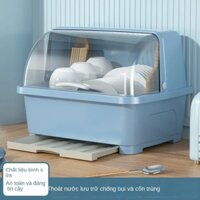 Hộp Đựng Chén Dĩa Sức Chứa Lớn Bằng Nhựa Chống Côn Trùng Có Nắp Đậy Cho Nhà Bếp
