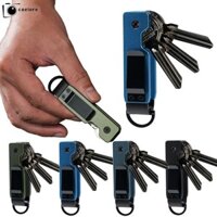 Hộp đựng chìa khóa CAEIORE, Hộp đựng chìa khóa nhỏ gọn bằng kim loại, Hộp đựng thông minh 2-5 phím Phím tối giản Fob Ngoài trời