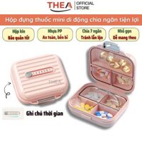 Hộp đựng chia thuốc mini, hộp chia thuốc 7 ngày nhỏ gọn mini cute dễ mang theo - THEA