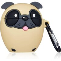 Hộp đựng chó môi màu đỏ cho Airpod 1 / 2, Hộp đựng nhân vật thiết kế silicon mát mẻ thời trang cho Airpods, Hộp đựng chó Pug động vật độc đáo dành cho nữ bé trai cho Air Pods 2&amp;1