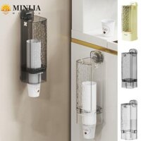 Hộp đựng cốc giấy dùng một lần MINLIA, Cốc hút treo tường không đục lỗ Giá đựng cốc giấy, Giá đựng cốc nước dung tích lớn chống bụi thực tế Văn phòng