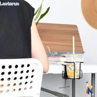 Hộp đựng cốc LEETERUN, Hộp đựng đồ uống bằng kim loại màu đen, Kệ để bàn lớn 3,58 Inch tương thích Văn phòng