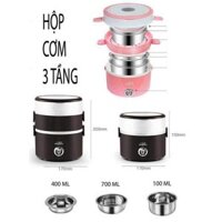 HỘP ĐỰNG CƠM 3 TẦNG INOX CẮM ĐIỆN