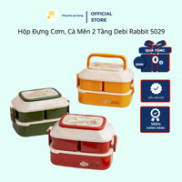 Hộp Đựng Cơm, Cà Mên 2 Tầng Debi Rabbit 5029 Mta-Mart An Toàn, Tiện Lợi, Dễ Vệ Sinh