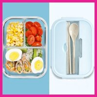 Hộp Đựng Cơm, Cặp lồng cơm Thủy Tinh 3 Ngăn