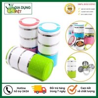 Hộp Đựng Cơm, Cặp Lồng Mang Cơm 3 Tầng Ruột Inox, Giữ Nhiệt Cực Tốt