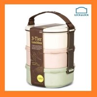 Hộp đựng cơm đi làm (Cặp lồng, camen) 3 tầng Lock Lock HKM friso