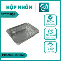 Hộp Đựng Cơm Dùng 1 Lần 1000ML,Hộp Đựng Gà Nướng,Vịt Quay,Hải Sản COMBO 25 Chiếc