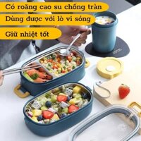 Hộp Đựng Cơm Giữ Nhiệt 2 Tầng Nhỏ Gọn