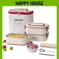 Hộp đựng cơm giữ nhiệt văn phòng Lunchbox CHANGHOUSE 2-3 tầng INOX 316 kèm bát đựng canh