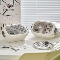 Hộp đựng cơm trưa HENJIE có thể tháo rời Học sinh dễ thương
