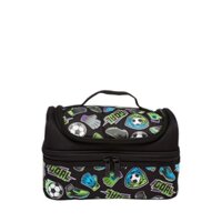 Hộp Đựng Cơm Trưa Smiggle Vibin Double Decker Lunchbox Black - IGL449207BLK