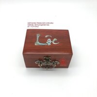 Hộp đựng con dấu công ty chữ Lộc khảm trai