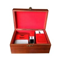 Hộp đựng con dấu gỗ hương quý mặt trạm tích phong thủy bát tiên