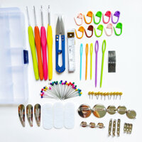 Hộp Dụng Cụ Móc Len. Combo phụ kiện tập móc cho người mới bắt đầu