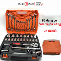Hộp dụng cụ sửa xe đa năng 37 chi tiết - đầy đủ đồ nghề sửa xe trong 1 bộ sản phẩm  - Thế Giới Thợ Xe