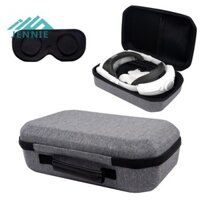 Hộp đựng cứng EVA có nắp ống kính cho tai nghe Meta Quest 3 VR Bộ điều khiển trò chơi Phụ kiện tổ chức Túi lưới tích hợp [jennie1.vn]