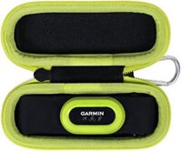 Hộp đựng cứng thay thế Aenllosi tương thích với Garmin HRM-Pro Plus, giá đỡ dây đeo ngực nhịp tim cao cấp (Chỉ hộp đựng) (Dây kéo màu vàng)