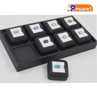 Hộp đựng đá quý bằng da 5,5x5,5cm Hộp đựng đá quý Trang sức kim cương