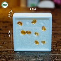 Hộp đựng đá quý màu đen màu trắng hình vuông size 9cm - Combo 10 hộp